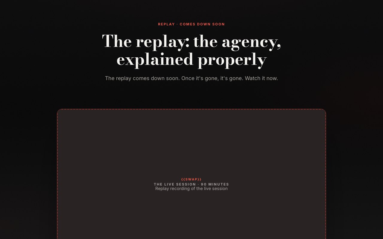 Replay + application preview