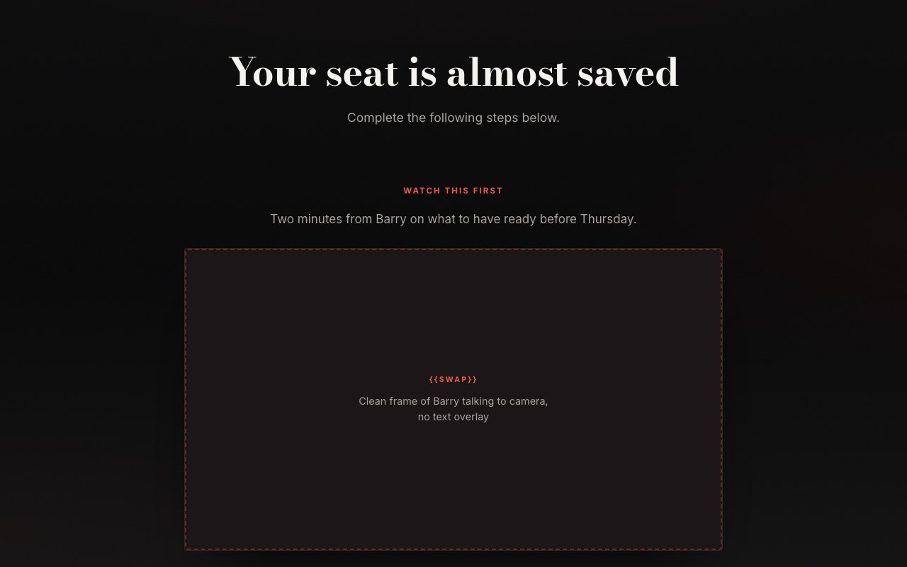 Thank-you page preview